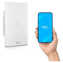 Interruptor Inteligente Elgin - Wi-Fi - Painel Touch - 1 Botão - Compativel com Alexa e Google