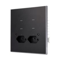 Interruptor inteligente fosco 4x4 Com 2 Tomada Soft Touch Série Vênus Wifi ekaza Interruptor inteligente fosco 4x4 Com 2 Tomada Soft Touch Série Vênus Wifi ekaza