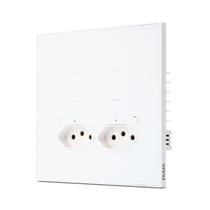 Interruptor inteligente fosco 4x4 Com 2 Tomada Soft Touch Série Vênus Wifi ekaza Interruptor inteligente fosco 4x4 Com 2 Tomada Soft Touch Série Vênus Wifi ekaza