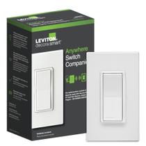Interruptor inteligente Leviton Decora DAWSC-1RW, sem fio, de 3 vias, branco