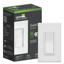 Interruptor inteligente Leviton Decora Wi-Fi de 2ª geração D215S-1RW branco
