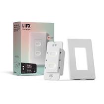 Interruptor inteligente LIFX com 2 botões Wi-Fi Touch embutido na parede 120V Interruptor inteligente LIFX com 2 botões Wi-Fi Touch embutido na parede 120V