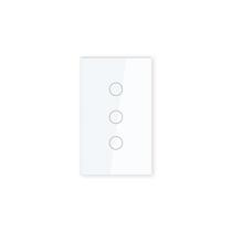Interruptor Inteligente LOUYSGEN Zigbee de 3 Botões com Painel de Vidro 110220V Interruptor Inteligente LOUYSGEN Zigbee de 3 Botões com Painel de Vidro 110220V