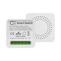 Interruptor Inteligente Mini Wifi 16A DIY Com Controle Pelo App Smart Life E Temporizador, Funciona