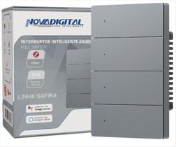 Interruptor Inteligente NovaDigital 4 Teclas Físicas Zigbee