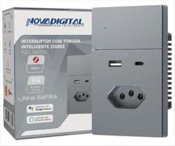 Interruptor Inteligente Novadigital Tomada 20A Usb Tipo C