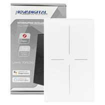 Interruptor Inteligente NovaDigital Topázio 4x2 Zigbee 3.0 Full Switch Branco Interruptor Inteligente NovaDigital Topázio 4x2 Zigbee 3.0 Full Switch Branco