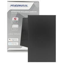 Interruptor Inteligente NovaDigital Topázio 4x2 Zigbee 3.0 Full Switch Preto