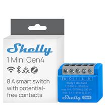 Interruptor inteligente Relé Shelly 1 Mini Gen4 8A Wi-Fi Zigbee Matter Interruptor inteligente Relé Shelly 1 Mini Gen4 8A Wi-Fi Zigbee Matter