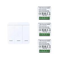 Interruptor Inteligente RF Bidirecional 433MHz Controle Remoto Sem Fio Receptor De Relé 16A Para