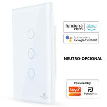 Interruptor Inteligente Sem Fio Neutro 1, 2, 3 ou 4 Botões Touch Panda Plus Smart Wifi App Alexa Google Home Tuya Smart Life Automação Bivolt Interruptor Inteligente Sem Fio Neutro 1, 2, 3 ou 4 Botões Touch Panda Plus Smart Wifi App Alexa Google Home Tuya Smart Life Automação Bivolt