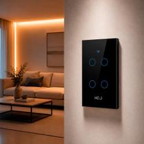 Interruptor Inteligente Smart Wi-fi Alexa google 4 Botões 4x4 Bivolt Preto Cod: 291990428 Neo Avant Interruptor Inteligente Smart Wi-fi Alexa google 4 Botões 4x4 Bivolt Preto Cod: 291990428 Neo Avant