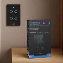 Interruptor Inteligente Smart Wi-fi Alexa google 4 Botões 4x4 Bivolt Preto Cod: 291990428 Neo Avant Interruptor Inteligente Smart Wi-fi Alexa google 4 Botões 4x4 Bivolt Preto Cod: 291990428 Neo Avant