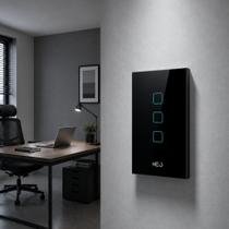 Interruptor Inteligente Smart Zigbee Alexa google 3 Botões 4x2 Bivolt Preto Cod: 291990536 Neo Avant Interruptor Inteligente Smart Zigbee Alexa google 3 Botões 4x2 Bivolt Preto Cod: 291990536 Neo Avant
