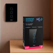 Interruptor Inteligente Smart Zigbee Alexa google 3 Botões 4x2 Bivolt Preto Cod: 291990536 Neo Avant Interruptor Inteligente Smart Zigbee Alexa google 3 Botões 4x2 Bivolt Preto Cod: 291990536 Neo Avant