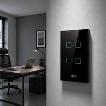 Interruptor Inteligente Smart Zigbee Alexa google 4 Botões 4x4 Bivolt Preto Cod: 291990554 Neo Avant Interruptor Inteligente Smart Zigbee Alexa google 4 Botões 4x4 Bivolt Preto Cod: 291990554 Neo Avant