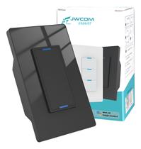 Interruptor Inteligente Tecla Física 2 Botões Zigbee PRETO JWCOM SA-ZB279B-PT Interruptor Inteligente Tecla Física 2 Botões Zigbee PRETO JWCOM SA-ZB279B-PT
