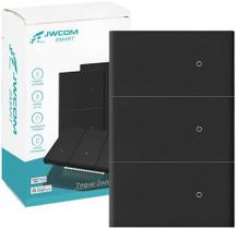 Interruptor Inteligente Tecla Física WIFI 3 Botões PRETO jwcom SA-WF216C-PT Compativel com Alexa Interruptor Inteligente Tecla Física WIFI 3 Botões PRETO jwcom SA-WF216C-PT Compativel com Alexa