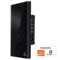 Interruptor Inteligente Touch 2 Botões 4x2 Alexa Google Wifi Smartlife Tuya Panda Plus Controle de Voz Bivolt Automação Interruptor Inteligente Touch 2 Botões 4x2 Alexa Google Wifi Smartlife Tuya Panda Plus Controle de Voz Bivolt Automação