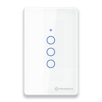 Interruptor Inteligente Touch 3 Botões WiFi TP1003 Branco Google Alexa