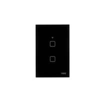 Interruptor Inteligente Touch Wi-Fi 2 Teclas Preto 4x2 FAME