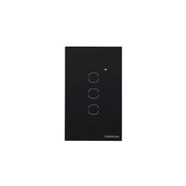 Interruptor Inteligente Touch Wi-Fi 3 Teclas Preto - Intelbras EWS 1003 PT