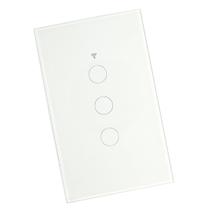Interruptor Inteligente Touch Wi-Fi e RF com 3 botões SA-RF268C JWCOM