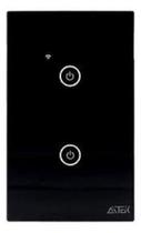 Interruptor inteligente touch wifi/bluetooth preto