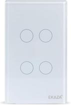 Interruptor Inteligente Touch Zigbee Ekaza 4 Botões Alexa