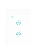 Interruptor Inteligente Tuya Touch WiFi Alexa Google 2 Teclas T2US Interruptor Inteligente Tuya Touch WiFi Alexa Google 2 Teclas T2US