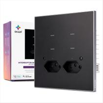 Interruptor Inteligente Vênus 4 Botões 2 tomadas EKAZA WiFi