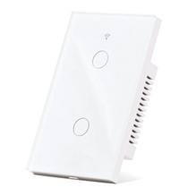 Interruptor Inteligente Wi Fi 2 Botões Touch Smart Branco