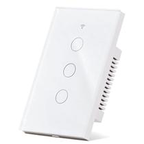 Interruptor Inteligente Wi Fi 3 Botões Touch Smart Branco