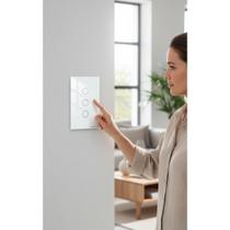 Interruptor Inteligente Wi-Fi 3 Teclas Touch Bivolt Branco
