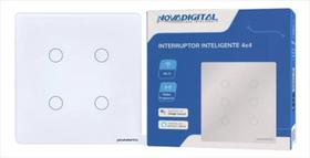 Interruptor Inteligente Wi-Fi 4 Botões 4x4 NovaDigital Interruptor Inteligente Wi-Fi 4 Botões 4x4 NovaDigital