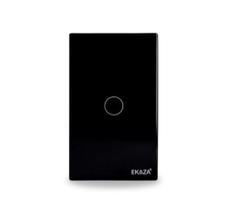 Interruptor Inteligente Wi-fi+bluetooth 4x2 1 Botão Preto - Ekaza