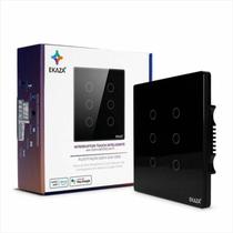 Interruptor Inteligente Wi-Fi Eka Touch 6 Botões Preto
