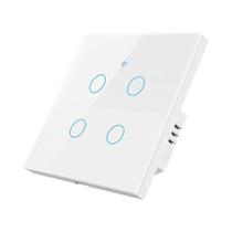 Interruptor Inteligente Wi-fi, Interruptor De Luz Touch Ue, 220v, Fio Neutro, Sem Fio Neutro,