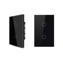 Interruptor Inteligente Wi-fi Smart 2 Botões Alexa Google Siri - Preto Interruptor Inteligente Wi-fi Smart 2 Botões Alexa Google Siri - Preto