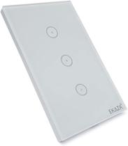 Interruptor inteligente Wifi 3 Botões Branco Alexa Ekaza