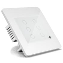 Interruptor Inteligente WiFi Branco Coisas Espertas 4x2 De 6 Canais