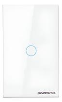 Interruptor Inteligente Wifi Novadigital 1 Tecla Botão Touch Tuya Smart Life Alexa Google 110v 220v Bivolt Branco