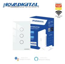 Interruptor Inteligente Wifi Novadigital 3 Teclas Botao Tuya Interruptor Inteligente Wifi Novadigital 3 Teclas Botao Tuya