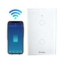 Interruptor Inteligente WiFi, Smart Sem Fio Multifuncional 2 botões (MB302 com neutro) Compatível Com Alexa Google
