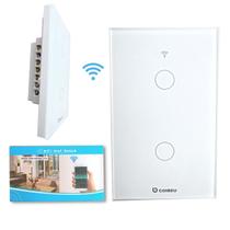 Interruptor Inteligente WiFi, Smart Sem Fio Multifuncional 2 botões (MB302 com neutro) Compatível Com Alexa Google