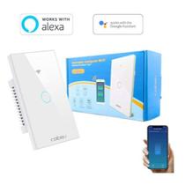 Interruptor Inteligente WiFi Touch 1/2/3/4 Botões Compatível com VOZ Alexa e Google Assistant COIBEU