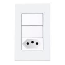 Interruptor Inteligente Zemismart, 2 Botões, Tomada 10A, Zigbee 3.0, Compatível Com Alexa, Google Home - TB25, Branco