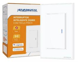 Interruptor Inteligente Zigbee 1 Tecla Física Novadigital Interruptor Inteligente Zigbee 1 Tecla Física Novadigital
