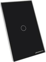 Interruptor inteligente Zigbee 3.0 Touch 1 Botão NovaDigital by Tuya preto ZTS-US1-B