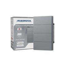 Interruptor Inteligente Zigbee 4 Botões Linha Safira Novadigital